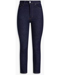 Acne Studios - Cropped High-rise Skinny Jeans - Lyst