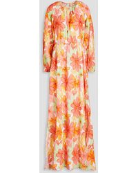 Sundress - Gaelle Floral-print Cotton Maxi Dress - Lyst