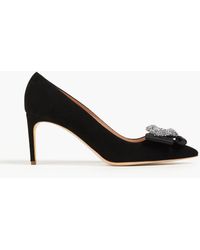 Rupert Sanderson - New Nada Embellished Suede Pumps - Lyst