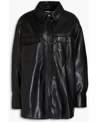 FRAME - Stretch-leather Shirt Jacket - Lyst
