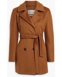 Max Mara - Ragusa Double-Breasted Brushed Cashmere-Felt Coat - Lyst