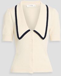 FRAME - The Sailor Cotton-Blend Polo Sweater - Lyst