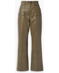 Petar Petrov - Geremy Leather Wide-leg Pants - Lyst