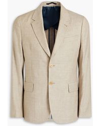 Paul Smith - Slim-fit Linen And Wool-blend Blazer - Lyst
