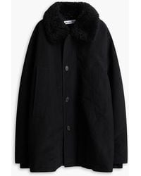 Acne Studios - Shearling-Trimmed Woven Jacket - Lyst
