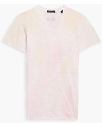 ATM - Tie-dyed Slub Cotton-jersey T-shirt - Lyst