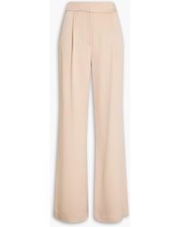 Veronica Beard - Robinne Pleated Satin-crepe Wide-leg Pants - Lyst