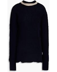 Marni - Two-tone Cashmere And Wool-blend Turtleneck Sweater - Lyst