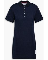 Thom Browne - Jacquard-knit Cotton Mini Dress - Lyst