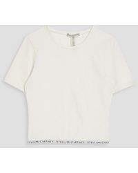 Stella McCartney - T-shirt aus jersey aus stretch-baumwolle - Lyst