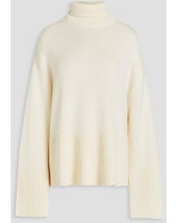 TOTEME - Gerippter rollkragenpullover aus einer woll-kaschmirmischung - Lyst