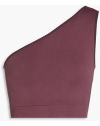 Rick Owens - Athena One-shoulder Cropped Stretch-piqué Top - Lyst