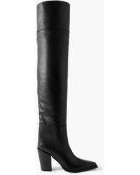 Jimmy Choo - Cece 80 Leather Over-The-Knee Boots - Lyst