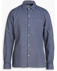 Officine Generale - Cotton And Linen-blend Shirt - Lyst