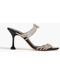 Alexandre Birman - Vicky Crystal-embellished Leather Sandals - Lyst