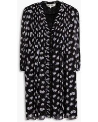 Dvf layla chiffon tunic dress hot sale