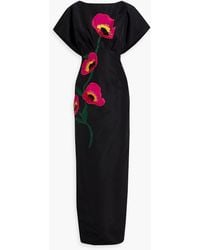 Carolina Herrera - Embellished Silk-faille Gown - Lyst