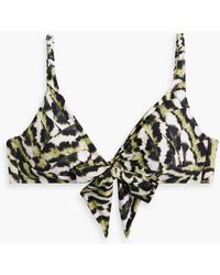 Seafolly - Dalay Printed Bikini Top - Lyst