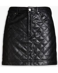 Cami NYC - Macy Quilted Faux Leather Mini Skirt - Lyst