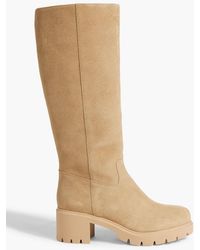 FRAME - Le Scout Suede Knee Boots - Lyst