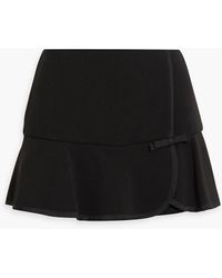 RED Valentino - Skirt-effect Fluted Crepe Shorts - Lyst