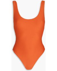 Seafolly Ribbed Swimsuit - Orange