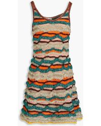 Missoni - Tinesel-trimmed Jacquard-knit Tinsel Mini Dress - Lyst