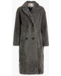 Karl Donoghue - Double-breasted Shearling Coat - Lyst