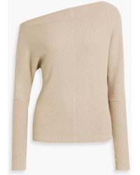 Enza Costa - One-shoulder Ribbed-knit Top - Lyst