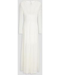 Philosophy Di Lorenzo Serafini - Embroidered Glittered Tulle Gown - Lyst