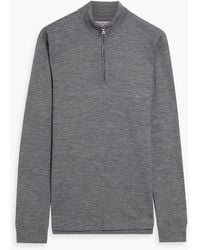 Orlebar Brown - Neilson Wool-Blend Half-Zip Sweatshirt - Lyst