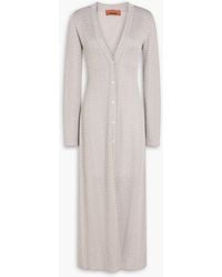 Missoni - Metallic Crochet-Knit Cardigan - Lyst