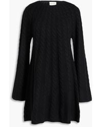 Loulou de Saison - Blasse Cable-Knit Cashmere Mini Dress - Lyst