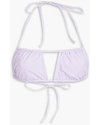 Christopher Esber - Ruched Halterneck Bikini Top - Lyst