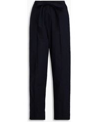 Emporio Armani - Cotton Tapered Pants - Lyst
