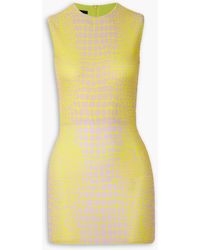 Alex Perry - Dallon Printed Stretch-jersey Mini Dress - Lyst