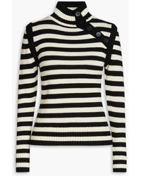 Zimmermann - Striped Merino Wool Turtleneck Sweater - Lyst