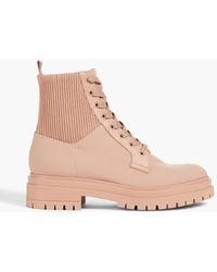 Gianvito Rossi - Leather-trimmed Shell Combat Boots - Lyst