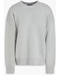 Theory - Mélange Cotton-Blend Sweater - Lyst