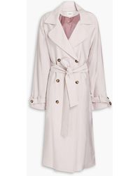 Ba&sh - Belted Crinkled Twill Trench Coat - Lyst