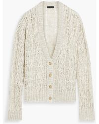 ATM - Cable-knit Cardigan - Lyst