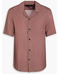 Rag & Bone - Alan Printed Twill Shirt - Lyst