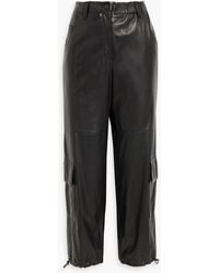 Brunello Cucinelli - Leather Cargo Pants - Lyst