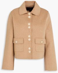 Maje - Wool-Blend Felt Jacket - Lyst