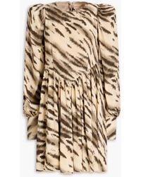 ROTATE BIRGER CHRISTENSEN - Tiger-print Jacquard Mini Dress - Lyst