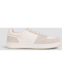 Goodnews - Mack Two-tone Suede And Canvas Sneakers - Lyst