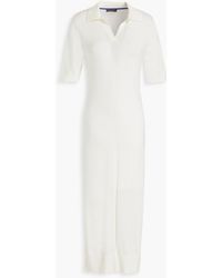 N.Peal Cashmere - Cotton And Cashmere-blend Midi Shirt Dress - Lyst