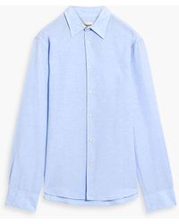 Officine Generale - Giacomo Cotton And Linen-Blend Shirt - Lyst