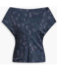 Rag & Bone - Evelyn Printed Satin Top - Lyst