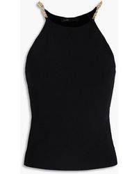 Maje - Appliquéd Knitted Top - Lyst